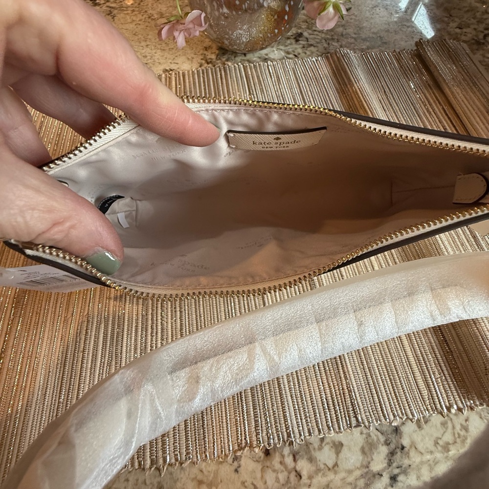 NEW kate spade new york Leather Sadie Crossbody In Meringue #KE594 - Picture 13 of 15